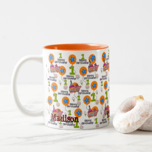 Joyeux Anniversaire Mug Balloons #1 Premier Annive