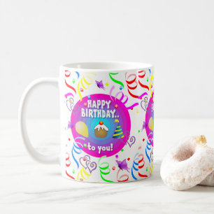 Joyeux Anniversaire Mug Confetti