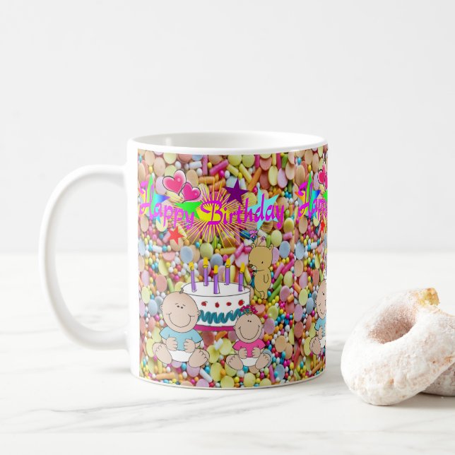Joyeux Anniversaire Mug Kids Wild One (Avec donut)