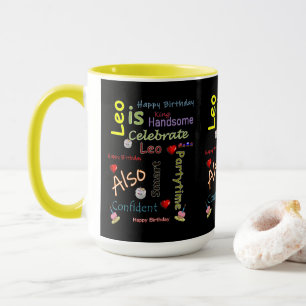 Joyeux Anniversaire Mug Leo