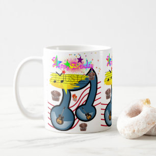 Joyeux Anniversaire Mug Musicien Guitare