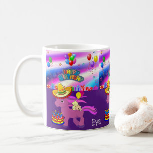 Joyeux Anniversaire Mug Pony