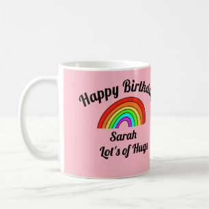 Joyeux Anniversaire Mug rose
