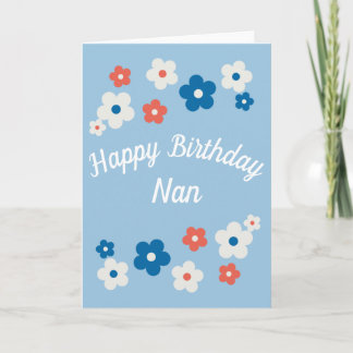 Joyeux Anniversaire Nan - Jolie carte d'anniversai