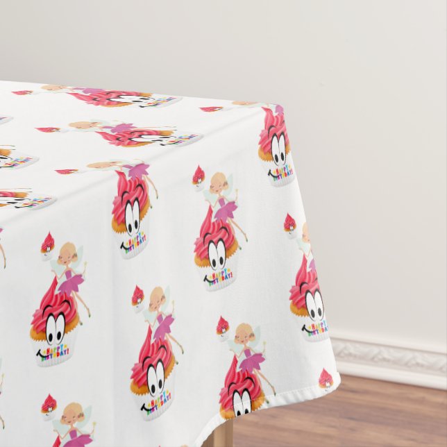 Joyeux Anniversaire Nappe Fairy Cupcake (In Situ)