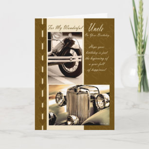 Joyeux Anniversaire oncle, Oncle carte d'anniversa