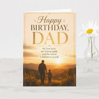 Joyeux Anniversaire Papa Carte | Mon Premier Héros