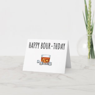 Joyeux anniversaire pour la carte Bourbon Lover