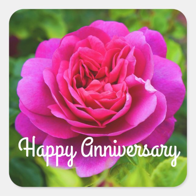 Joyeux Anniversaire Princesse Anne Rose Stickers # (Devant)