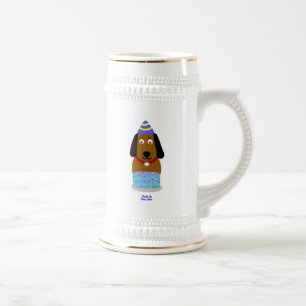 Joyeux Anniversaire Pup Stein Mug