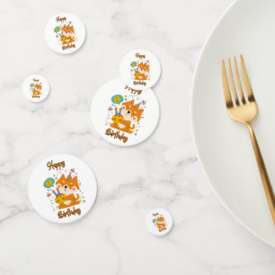 Joyeux anniversaire Shiba Inu Table Confetti