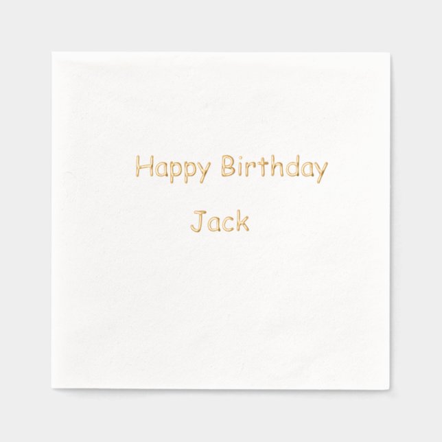 Joyeux anniversaire simple minimum ajouter nom mes (Recto)