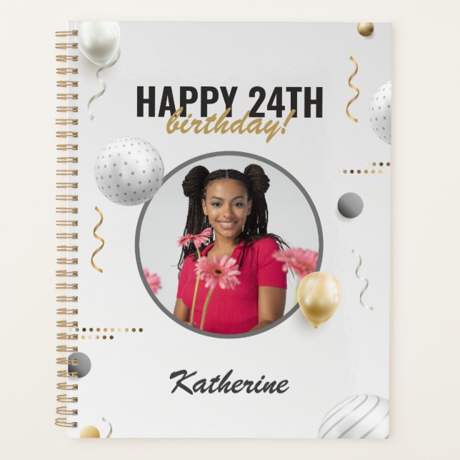 Joyeux Anniversaire simple personnalisé cadeau pho (Devant)