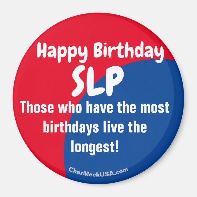 Joyeux Anniversaire SLP Refrigerator Magnet (Devant)