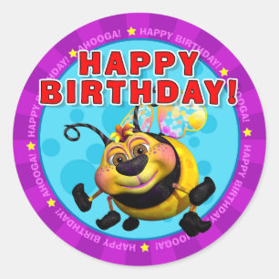 Joyeux anniversaire ! Stickers avec BeeWee