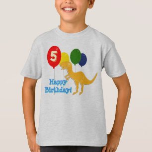 Joyeux anniversaire T-Rex 5 ans de T-shirt de