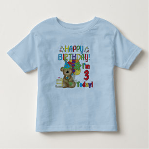 Joyeux anniversaire Teddy Bear 3e t-shirts et cade