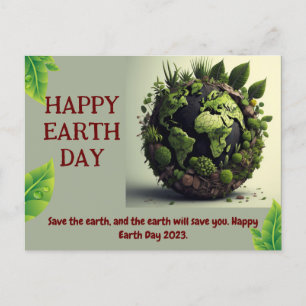 Joyeux anniversaire Terre Carte postale
