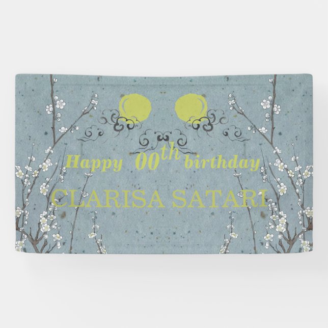Joyeux anniversaire - TOUTE ANNÉE Bannière personn (Horizontal)