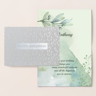 Joyeux anniversaire. Véritable huile | Carte Water