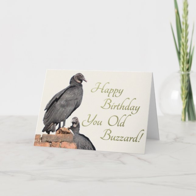 Joyeux Anniversaire, Vieux Buzzard ! Carte de vœux (Devant)