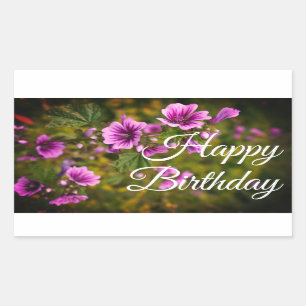 Joyeux Anniversaire Zebra Hollyhock #2-2 Stickers