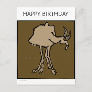 Joyeux Anniversaire Zodiac Signes Capricorn Carte 