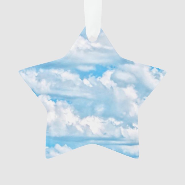 Joyeux Arrière - plan bleu des nuages (devant)