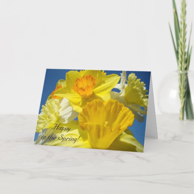 Joyeux au printemps ! Cartes Merci du bonheur (Devant)