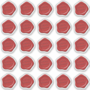 Joyeux autocollant de cire de Noël