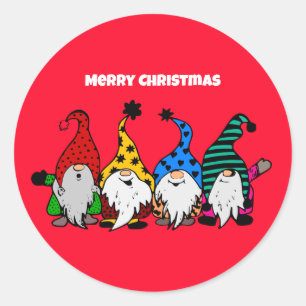 Joyeux autocollant des Nommes de Noël