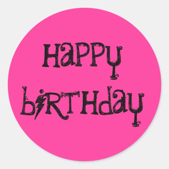 Joyeux autocollants d'anniversaire (Devant)