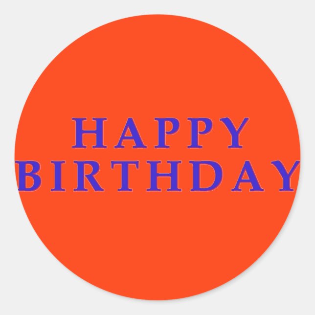 Joyeux autocollants d'anniversaire (Devant)