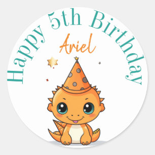 Joyeux autocollants d'anniversaire personnalisés