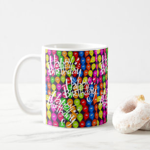 Joyeux Ballons de Mug Anniversaire