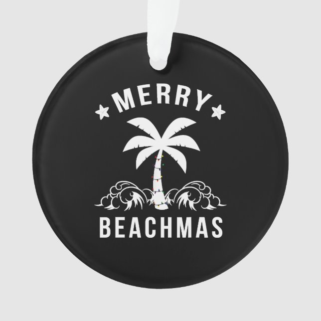 Joyeux Beachmas Palm Tree Beach Noël (devant)