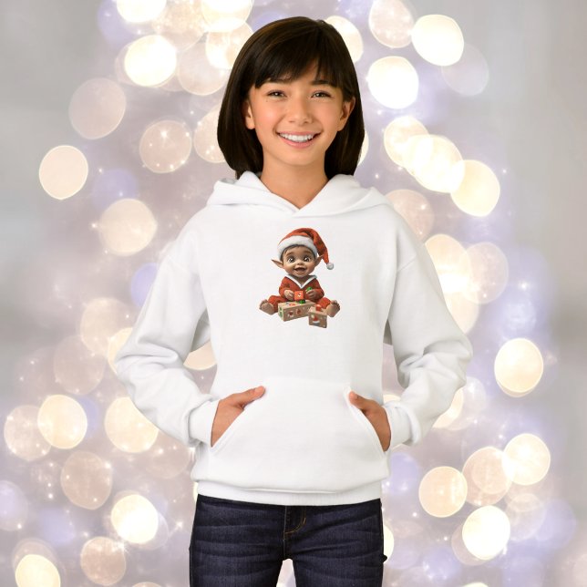 Joyeux bébé Sweat - shirt à capuche de Noël Elf Gi (Créateur téléchargé)