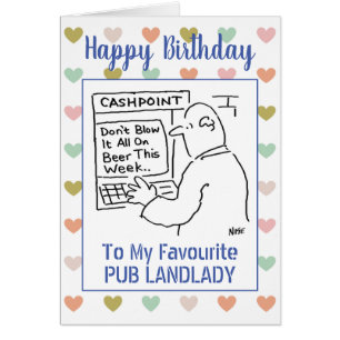 Joyeux Birthday Pub Landlady