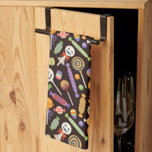 Joyeux bonbon Halloween serviette de cuisine