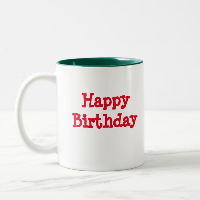 Joyeux cadeau d'anniversaire Café Mug amis né (Gauche)