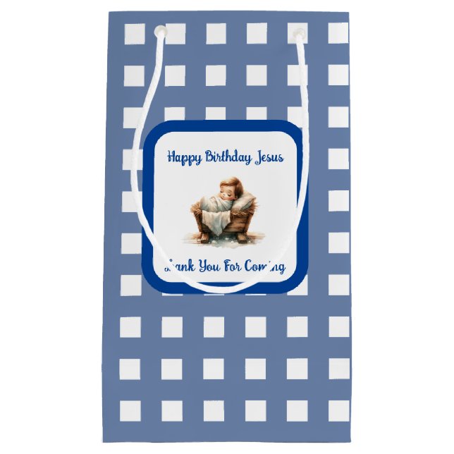 Joyeux cadeau d'anniversaire Jésus Sac cadeau (Devant)