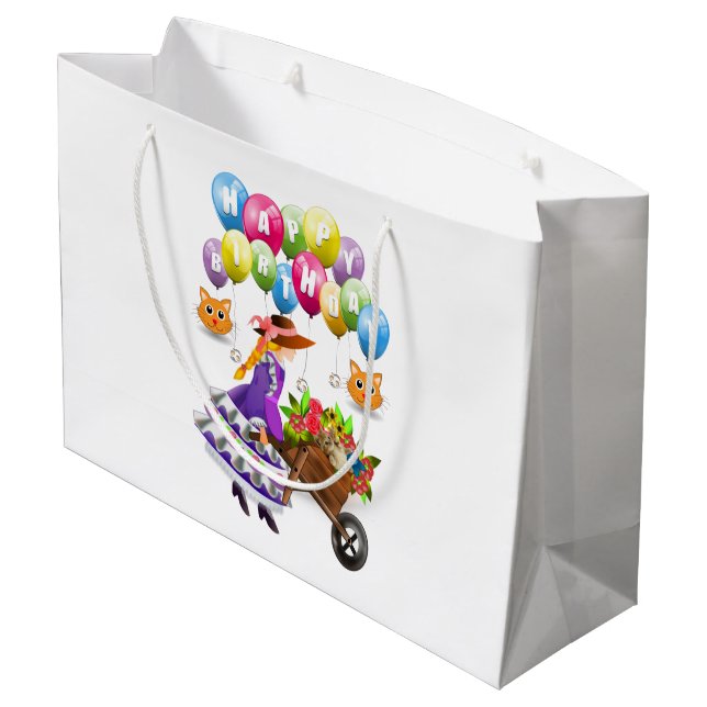 Joyeux cadeau d'anniversaire sac victorien (Dos Angle)