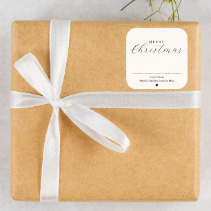 Joyeux cadeau de Noël personnalisé Étiquette