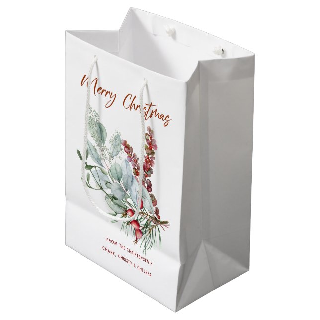Joyeux cadeau de Noël sac (Devant Angle)