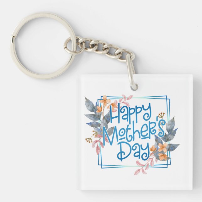 Joyeux cadre floral de la fête des mères| Porte -  (Devant)