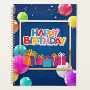 Joyeux calendrier de célébration d'anniversaire Pl