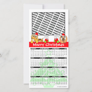 Joyeux calendrier de Noël 2011 Carte photo Doggie