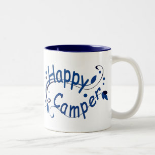 Joyeux Camper Blue Mugs