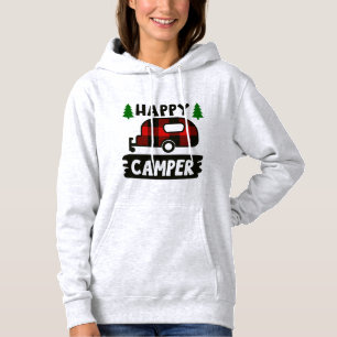 Joyeux Camper Buffalo Plaid Sweatshirt Sweat - shi