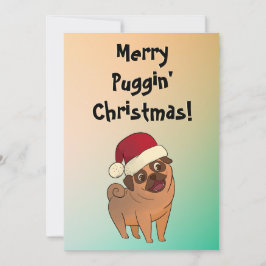 Joyeux carlin de Noël carte de voeux